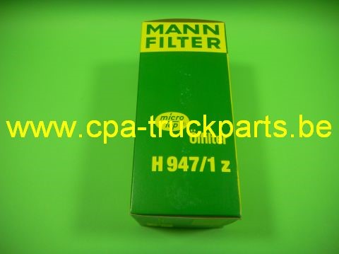 Filtre à Huile H 947/1 Z MANN HU 947/1 N Oil Filter