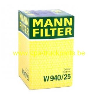Filtre à Huile W 940/25 MANN OIL Filter