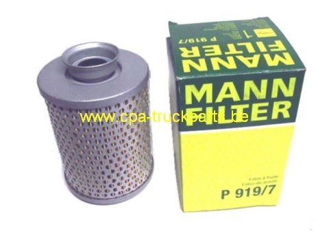 Filtre Servo Direction MANN P919/7 Hydraulic Steering Filter