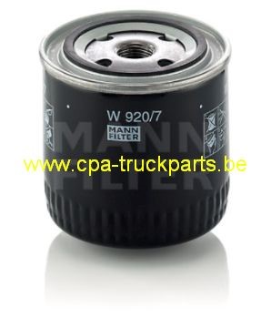 Filtre à Huile  W 920/7  MANN  OIL Filter
